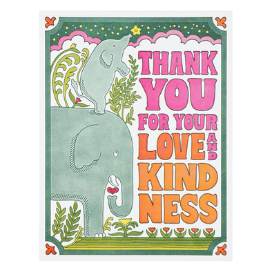 Thank You For Your Love and Kindness Card by Lucky Horse