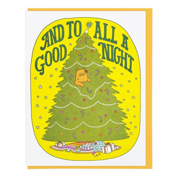 And To All A Good Night Card by Lucky Horse Press