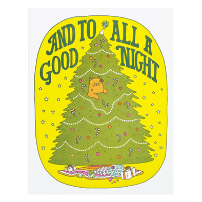 And To All A Good Night Card by Lucky Horse Press