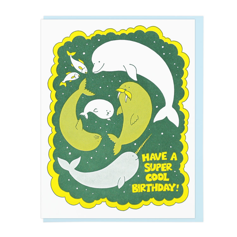 Super Cool Birthday Card by Lucky Horse Press