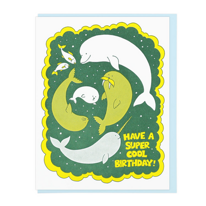 Super Cool Birthday Card by Lucky Horse Press