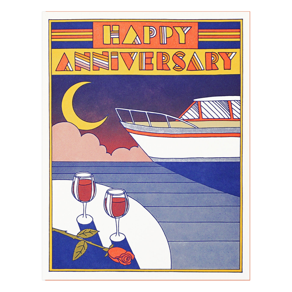 Happy Anniversary Cruise Card by Lucky Horse