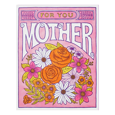 Flowers for Mother Card by Lucky Horse Press