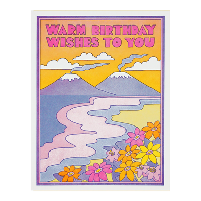 Warm Birthday Wishes to You Card by Lucky Horse Press