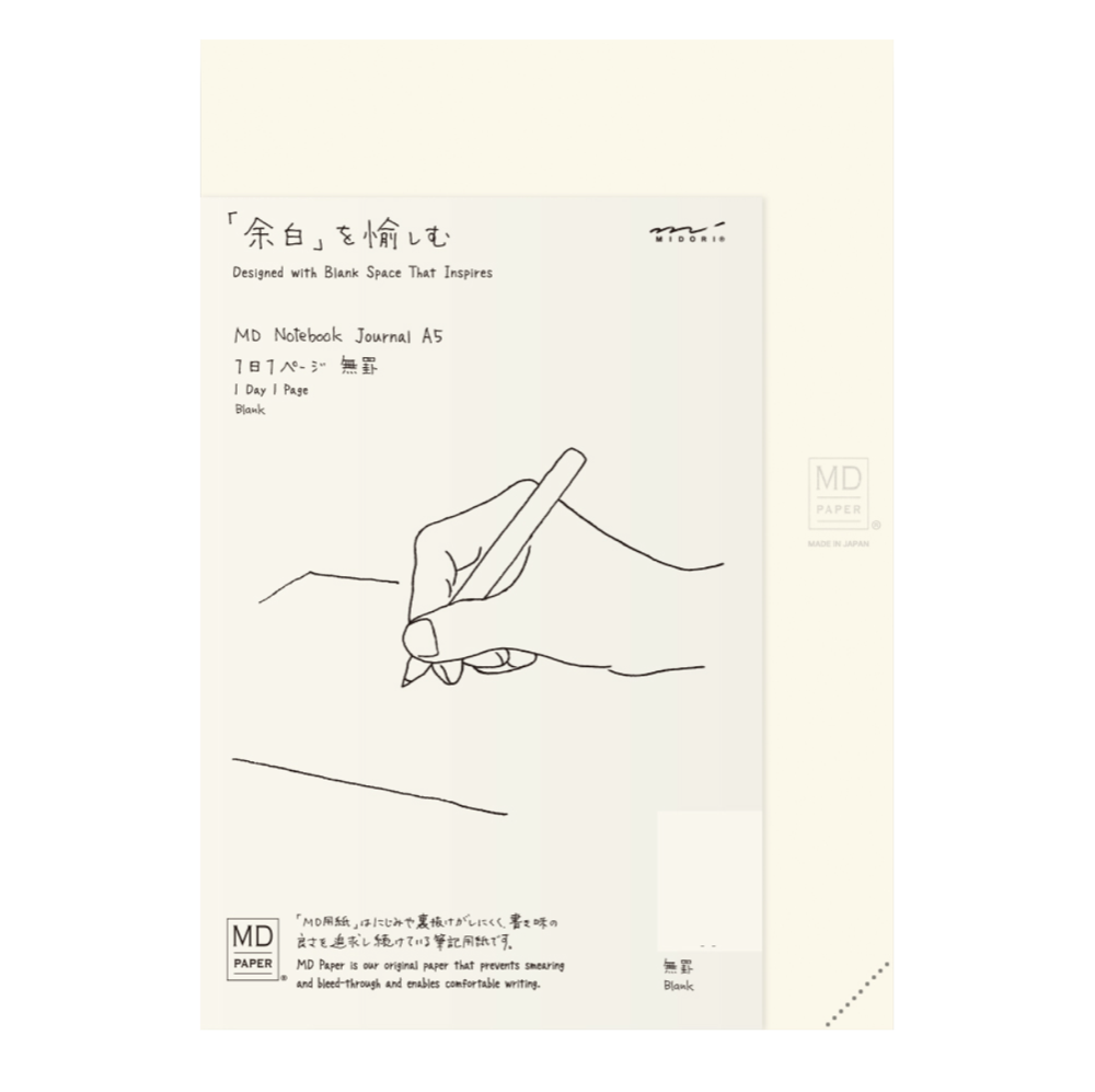 MIDORI A5 Notepad, Enhanced Writing Comfort