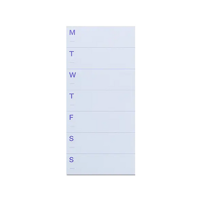 Weekly Notepad Small by mishmash