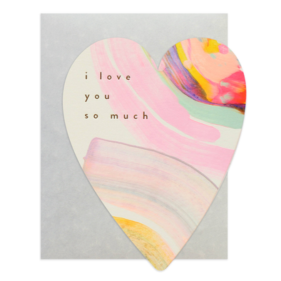 Rainbow Heart Card by Moglea