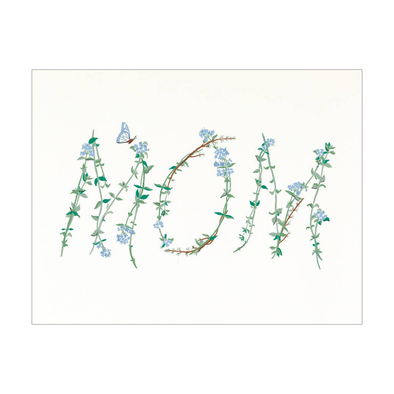 Mom Floral Stem Card by Amy Heitman