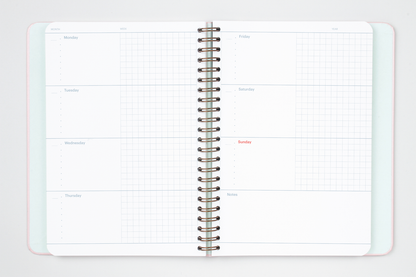 Undated Weekly Horizontal Planner by Mossery