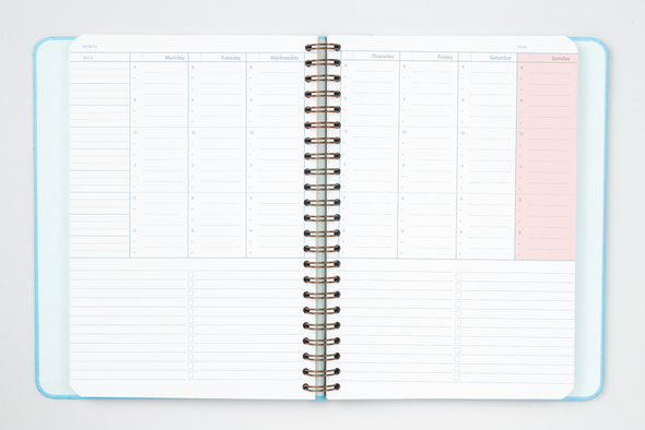 Undated Weekly Vertical Planner by Mossery