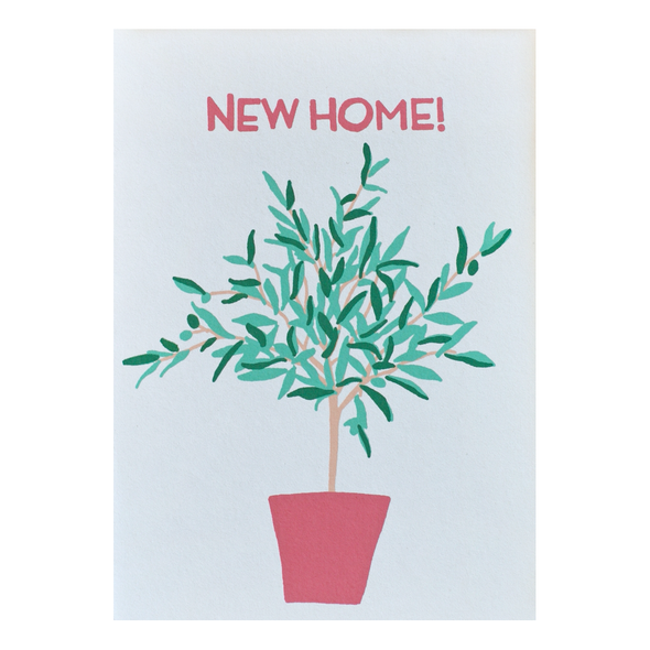 New Home Olive Tree Card by Alphabet Studios