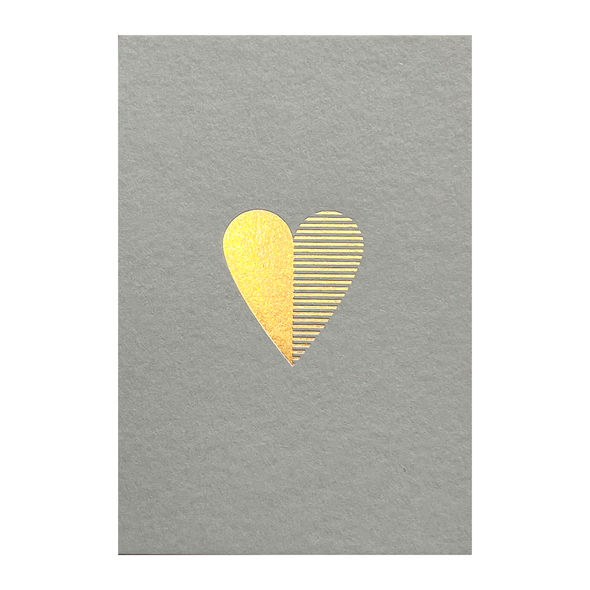 Brass Heart Card by Ola