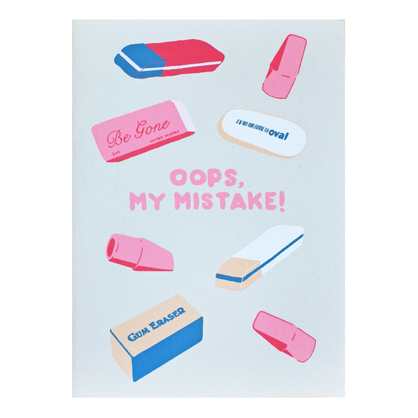 Oops, My Mistake Card by Gold Teeth Brooklyn