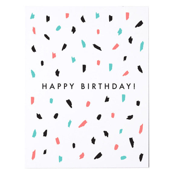 Confetti Happy Birthday Card by The Paper Cub