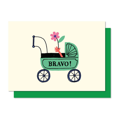 Bravo Baby Card by Paperole