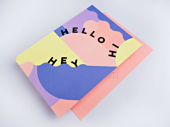 Pastel Miami Postcard by The Completist