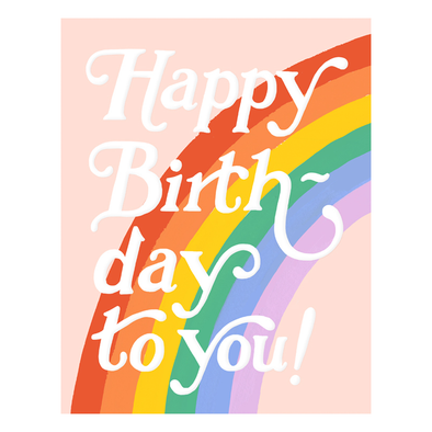 Big Rainbow Birthday Card by Idlewild Co.