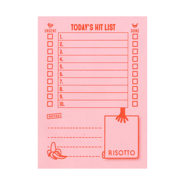 Hit List Notepad by Risotto