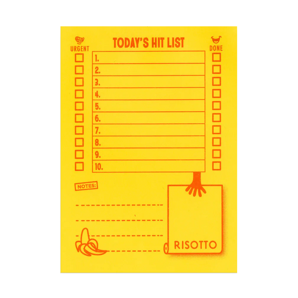 Hit List Notepad by Risotto