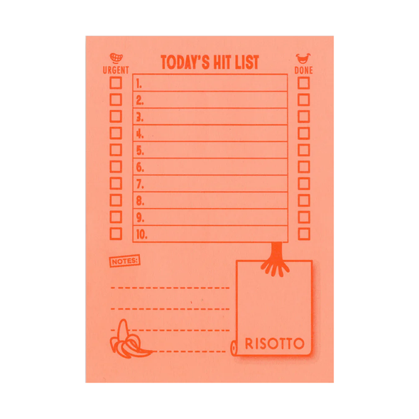 Hit List Notepad by Risotto