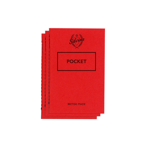 Set of 3 Pocket Notebooks by Silvine
