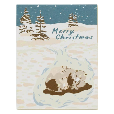 Bears Merry Christmas Card by Small Adventure