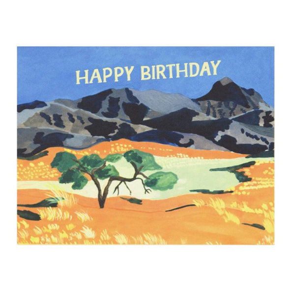 Orange Plains Birthday Card by Small Adventure