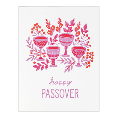 Red Wine Passover Card by Smudge Ink