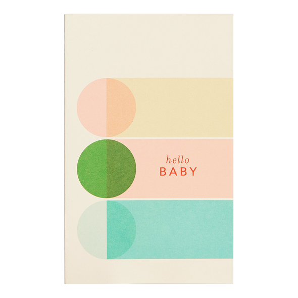 Hello Baby Geo Card by Snow & Graham