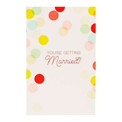 Wedding Confetti Card by Snow and Graham