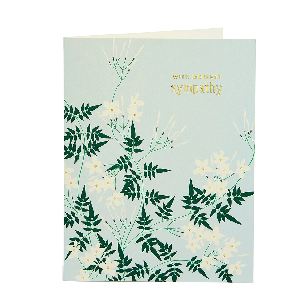 Deepest Sympathy Jasmine Card by Snow & Graham