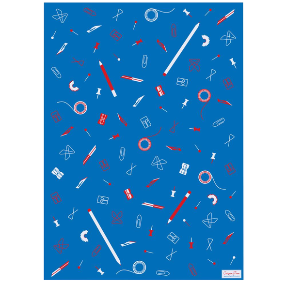 Stationery Wrapping Paper Single Sheet by Crispin Finn