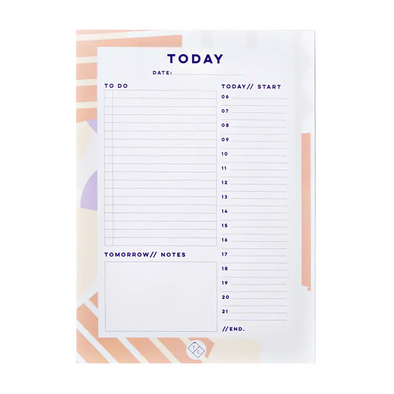 Daily Planner Pad Spots + Stripes by The Completist