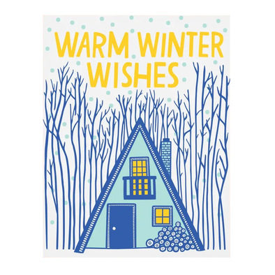 Cabin Winter Card by The Good Twin