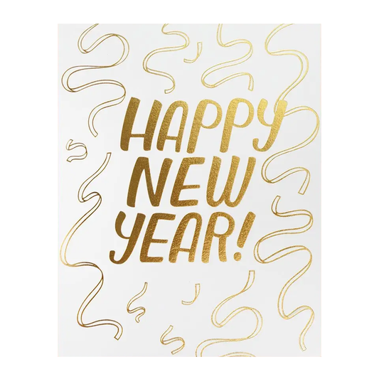 Streamers New Year Card by The Good Twin