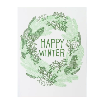 Winter Wreath Card by The Good Twin