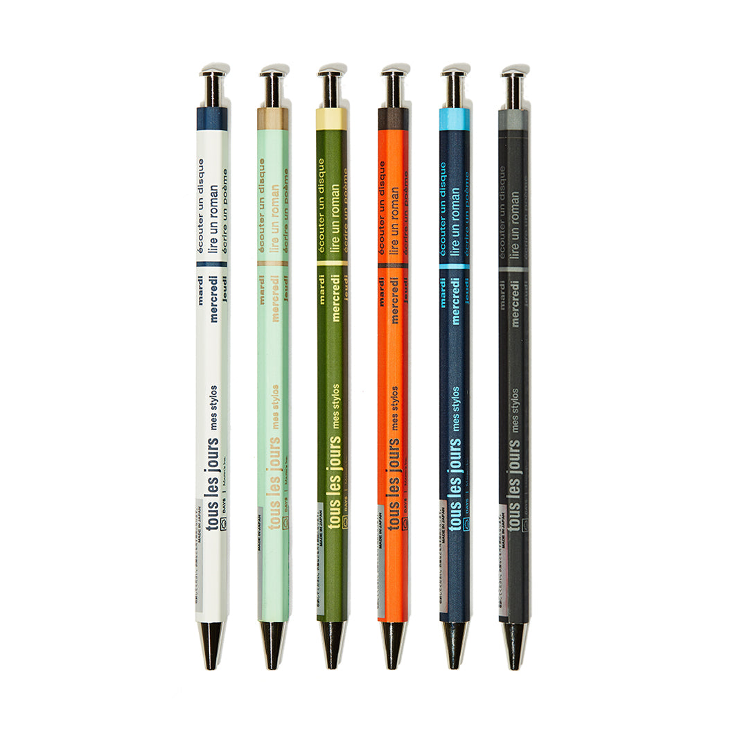 Tous Les Jours Days Wooden Needle-Point Pen by Mark's