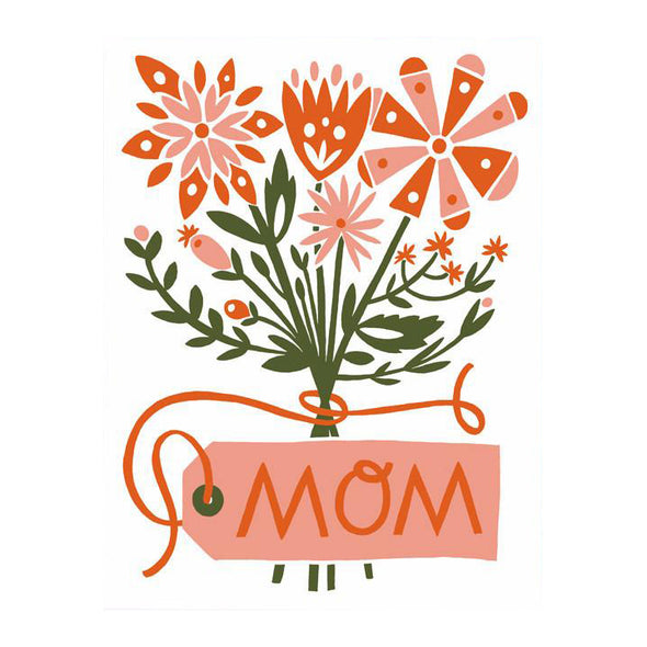 Mom Floral Bouquet Card by Worthwhile Paper
