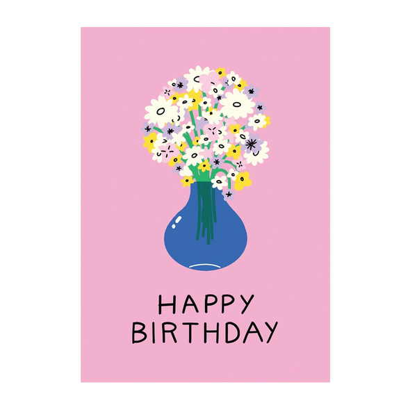 Holly St Clair Birthday Flowers Card by Wrap