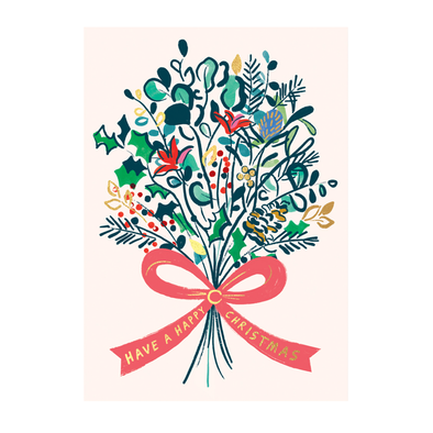 Charlotte Trounce Merry Christmas Bloom Card by Wrap