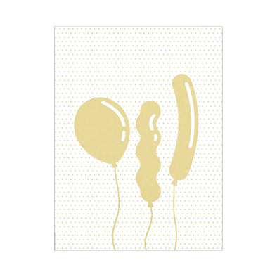 Rachel Peck Gold Balloons Card by Wrap