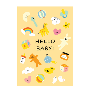 Holly St Clair Hello Baby Card by Wrap