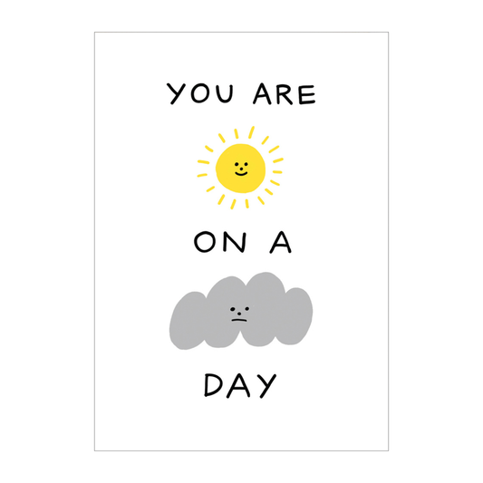 Holly St Clair Sunshine on a Cloudy Day Card by Wrap