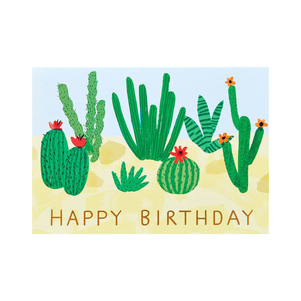 Charlotte Trounce Cactus Birthday Card by Wrap