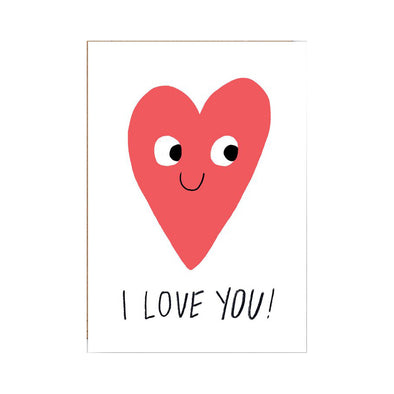 Elliot Kruszynski I Love You Card Heart by Wrap