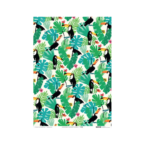 Charlotte Trounce Toucans Wrapping Paper by Wrap