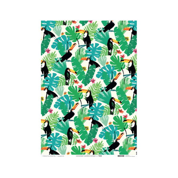 Charlotte Trounce Toucans Wrapping Paper by Wrap