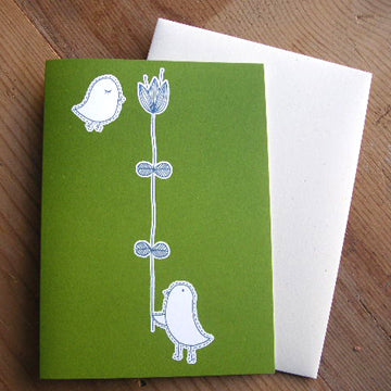Kate Sutton Birds Card by Little Otsu