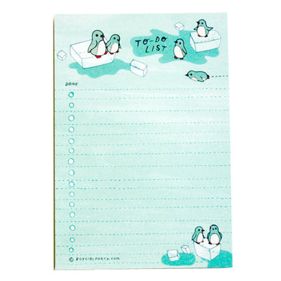 Penguin To-Do Notepad by Boygirlparty