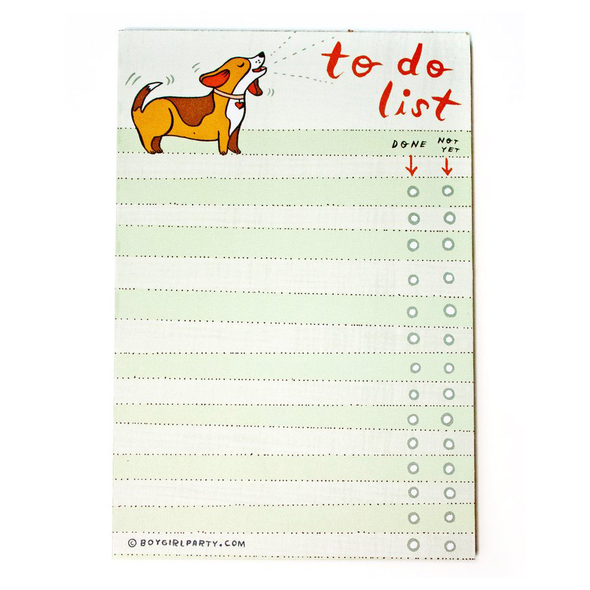 Beagle To Do List Notepad by Boygirlparty